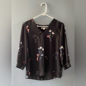 Black and floral dress shirt from Cooper & Ella size small